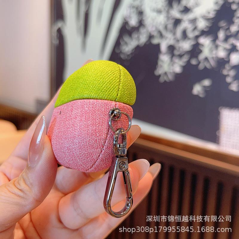 Blackcurrant is suitable for Huawei earphones FreeClip1 Bluetooth earphone case clip1 generation solid color splicing cloth pattern