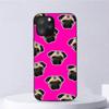 Cute Pug Dog Phone Case For Iphone 11 12 Mini 13 14 Pro Xs Max X 8 7 6s Plus 5 Se Xr Shell