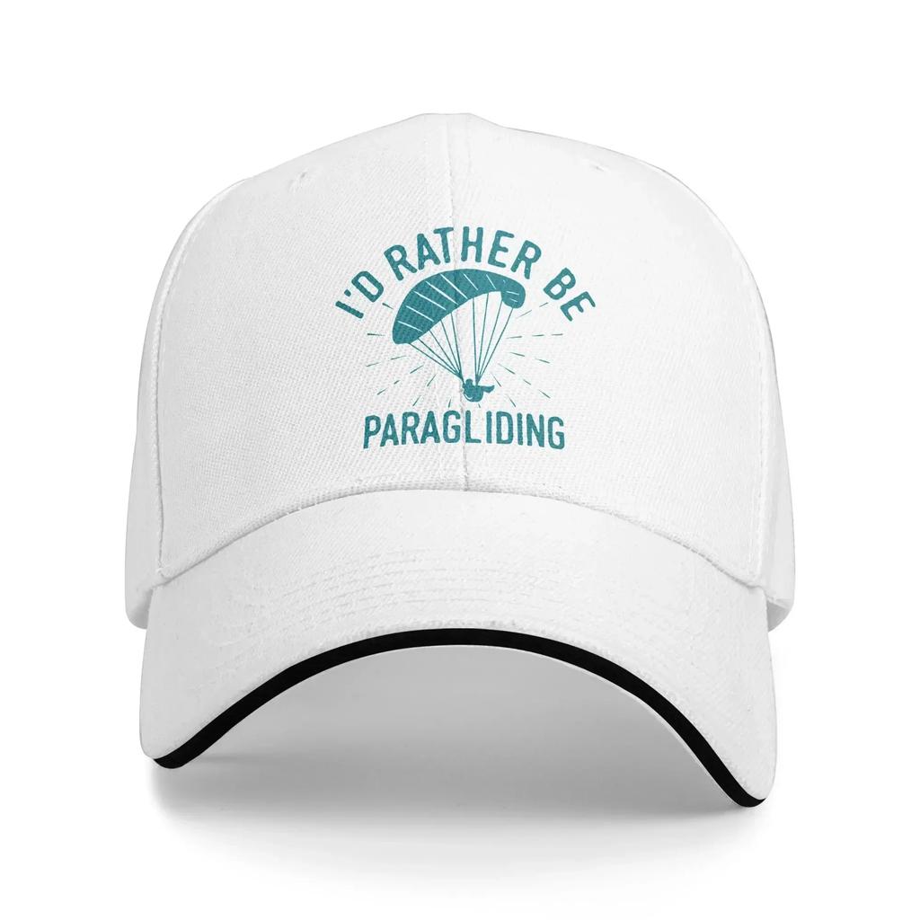 Eat Sleep Fly Paraglider T Shirts for Men Cool Paragliding Sandwich Hat Hats Sports Cap Breathable Snapback Caps Baseball Cap