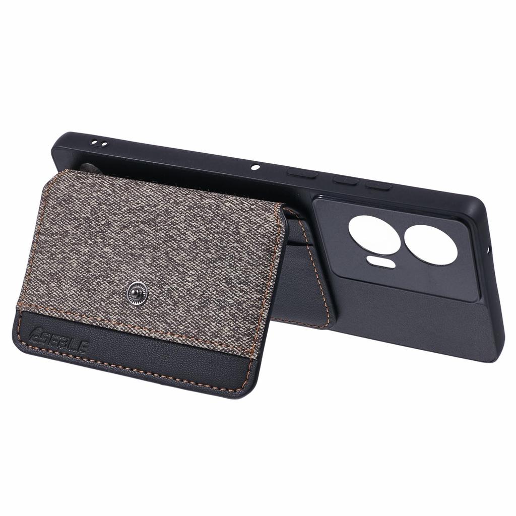 For Motorola Edge 50 Fusion 5G Phone Case Adhesive Card Bag Color Matching with Kickstand