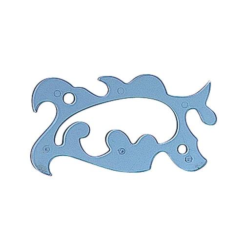 Shinwa Sokutei Cloud-Shaped Ruler, All-Purpose, Medium, 70947