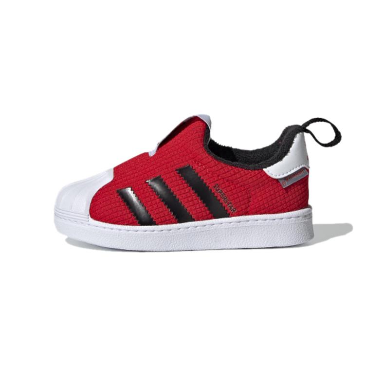 

Adidas Originals SUPERSTAR 360 Fleece lined Breathable Low top Skateboard Shoes Red Infant And Toddler FX4869 22
