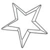 2026 Best!! Metal Iron Wire Five Pointed Star Floral Hoop for DIY Crafts