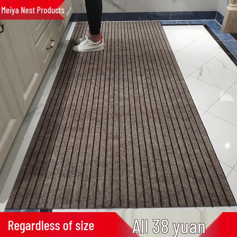 Water-Absorbent, Oil-Proof, Non-Slip Door Mat for Entryways and Bathrooms - Customizable Size