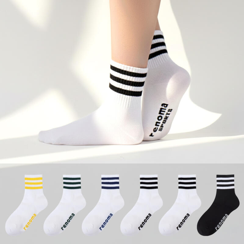 RENOMA Women s Ringle Medium Crew Socks 7-Pair Set Black 7 tribe