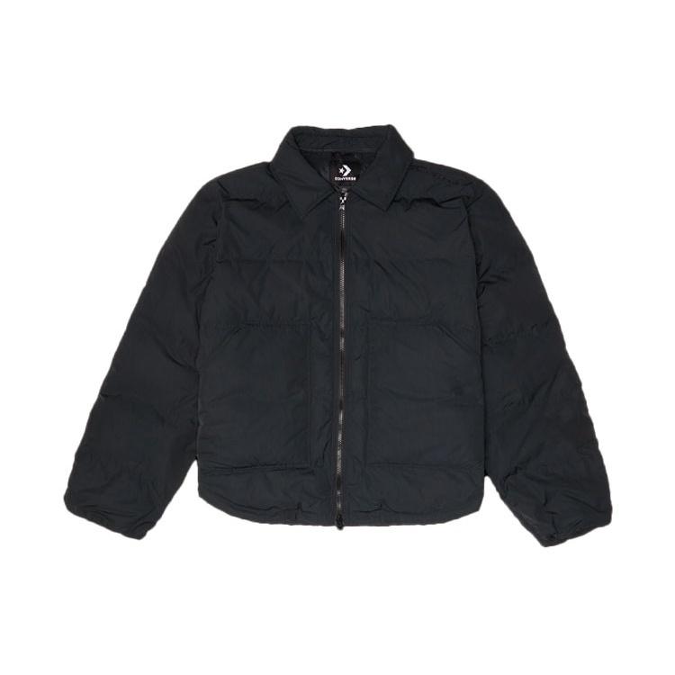 Converse Short Down Puffer Jacket Asia Sizing Black Men s 10021966-A02 L