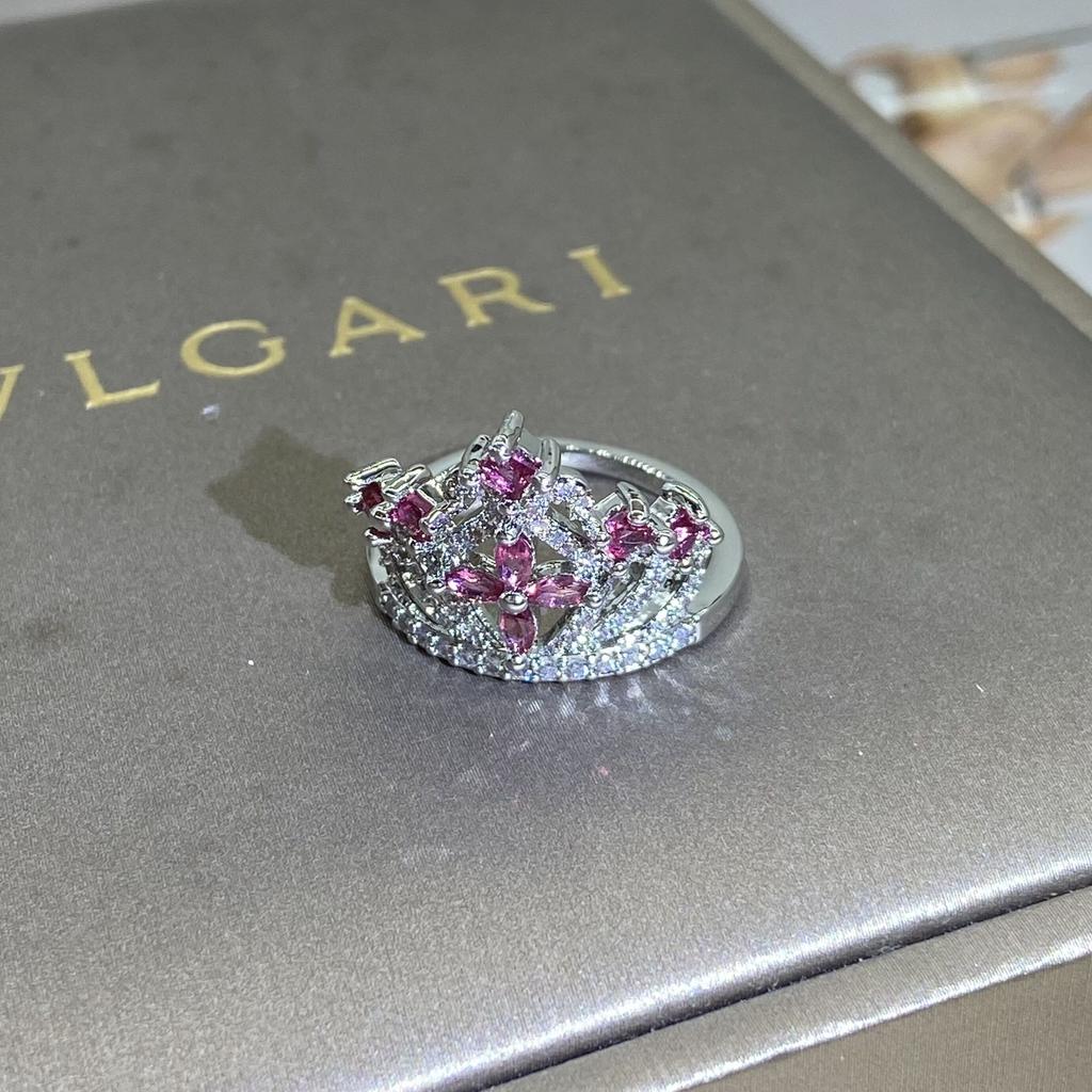 Bague couronne colorée pour femme, bague originale personnalisée européenne et américaine