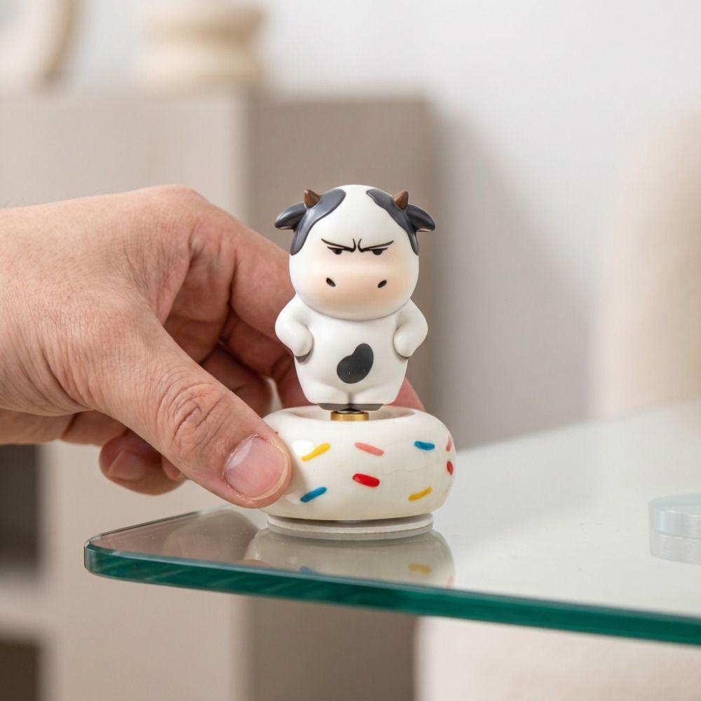 Aggrieved Grass Cow Figure Cute Center Console Decoration Calf Car Ornament Car