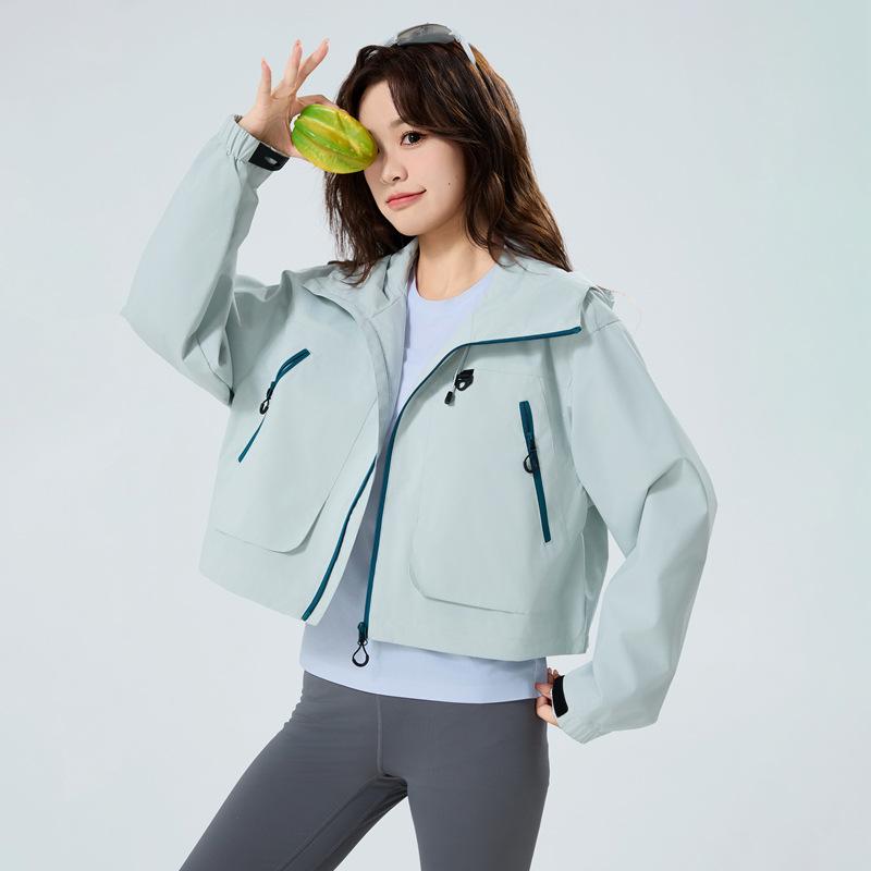Short jacket women's three-proof outdoor windproof waterproof jacket fashion trend jacket