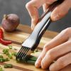 Grüne Zwiebel Schneider Knoblauch Schalotten Schneider Edelstahl Gemüseschneider Reibe Messer Kräuter Schalotten Schere Küchenhelfer