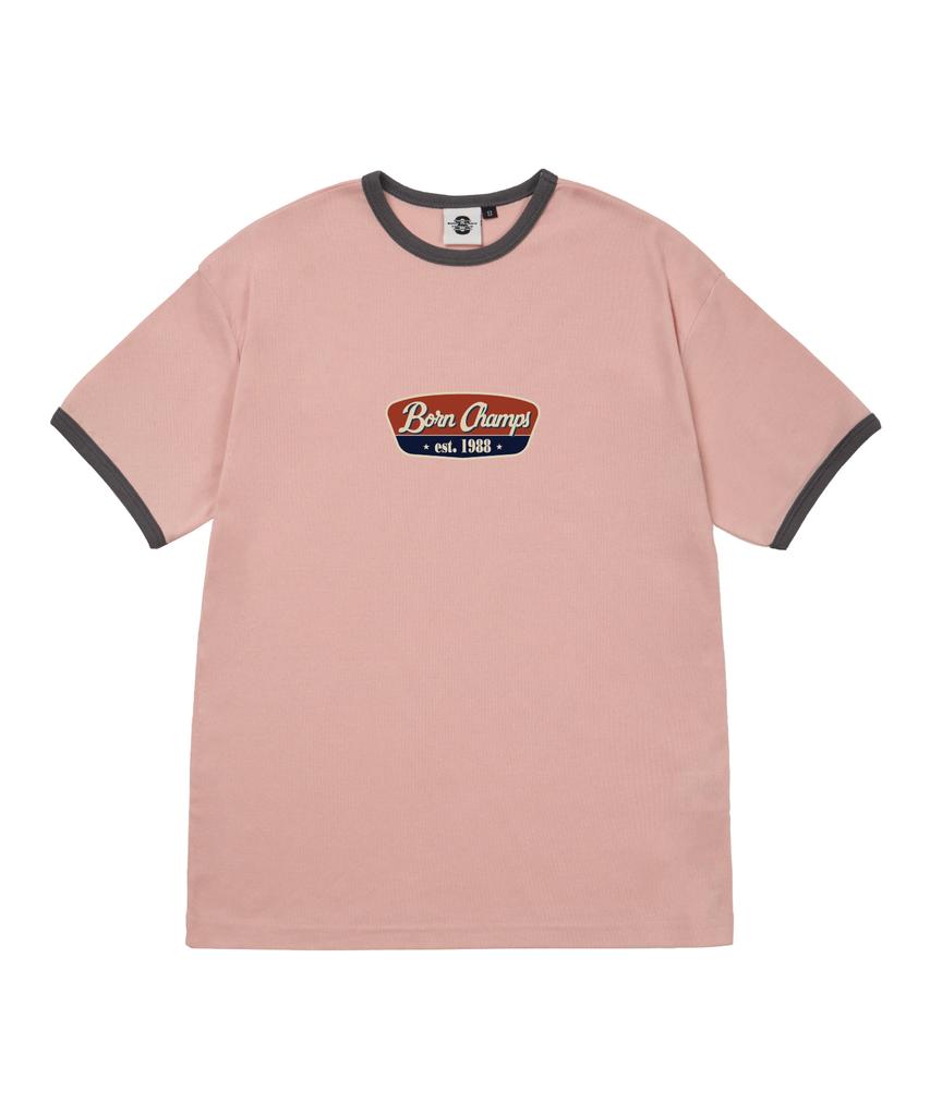 BORN CHAMPS [4 Colors] 88 Originals Women'S Fleece Ringer Short Sleeve T-Shirt B25St62