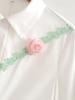 Women's 2024 Winter Fashion Floral Lace Waist-Hugging Shirt