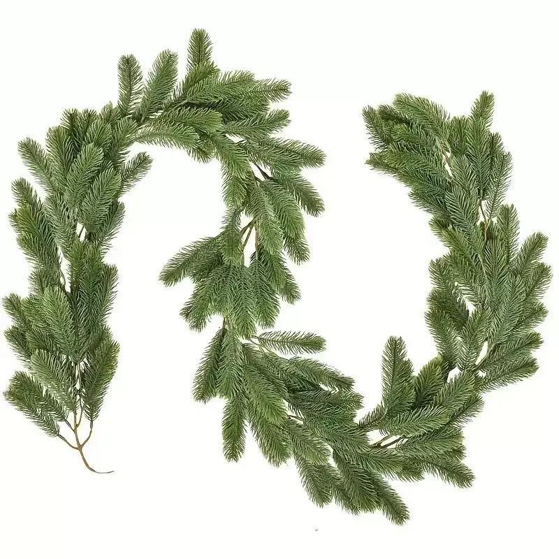 Garland coniferous 180 cm plastic white