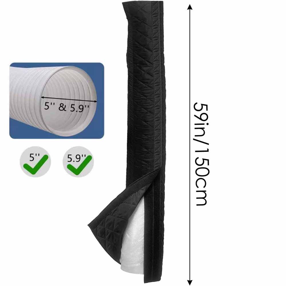 Portable Air Conditioner Hose Cover,Upgraded AC Hose Cover Wrap Fit for 5.1"& 5.9" AC Hose Reduces Heat Or Cool Air Leakage