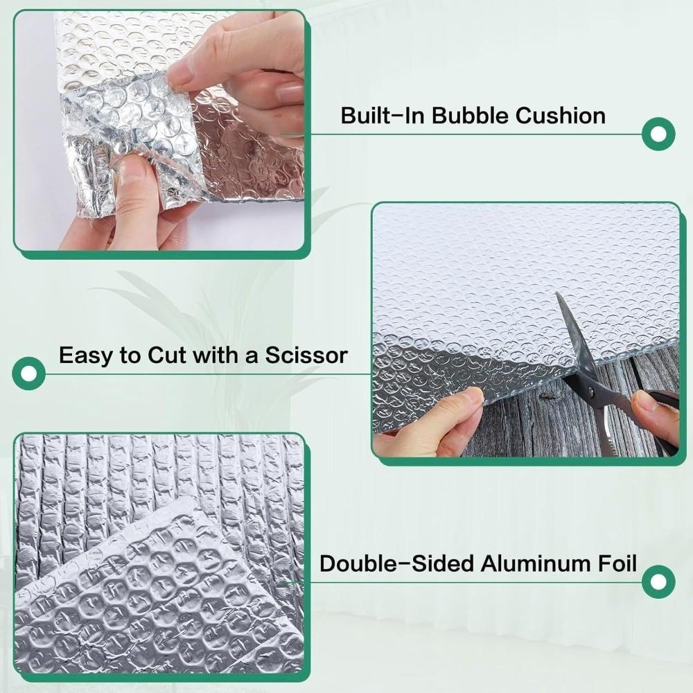 Double Sided Radiator Heat Reflector Insulation Sheet Reflective Film Thermal Insulation Film Bubble Foil Heat Reflective Film