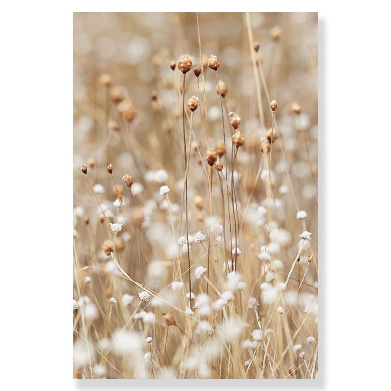 Landscape Flower Picture Canvas Painting Wall Art Autumn Scenery Mountain Lake Grass Poster and Print for Modern Home Wall Decor