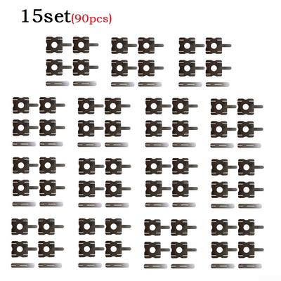 15 set(totale 90 pezzi) Striscia di nichel 26*22mm 90 pezzi Buone prestazioni di saldatura