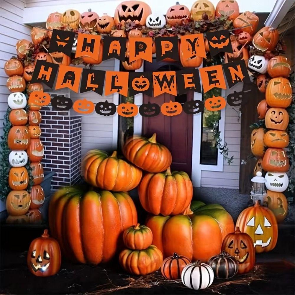 5 Stuks/Set Creatieve Halloween Slingers Halloween Vlag Halloween Hangdecoratie Raamdecoratie