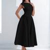 Spring New, French Pure Desire Elegant Solid Color Backless Slim Dress