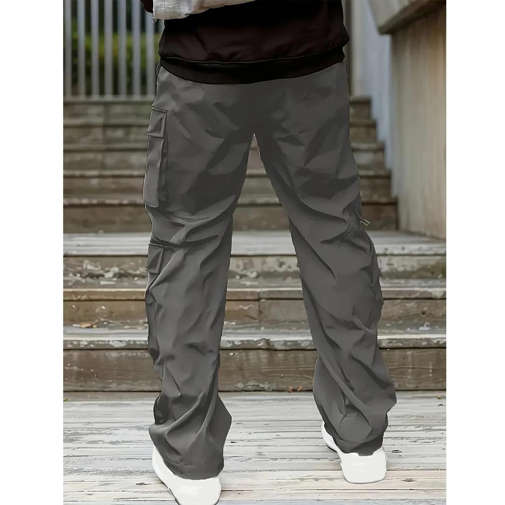 Men'S Sports Pants Running Pants Outdoor Pocket Work Pants Casual Pants