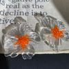 European and American Autumn and Winter New Retro Flower Shape Exaggerated Earrings Fancy Fashionable Earrings Ear Studs Ear Clip without Piercing