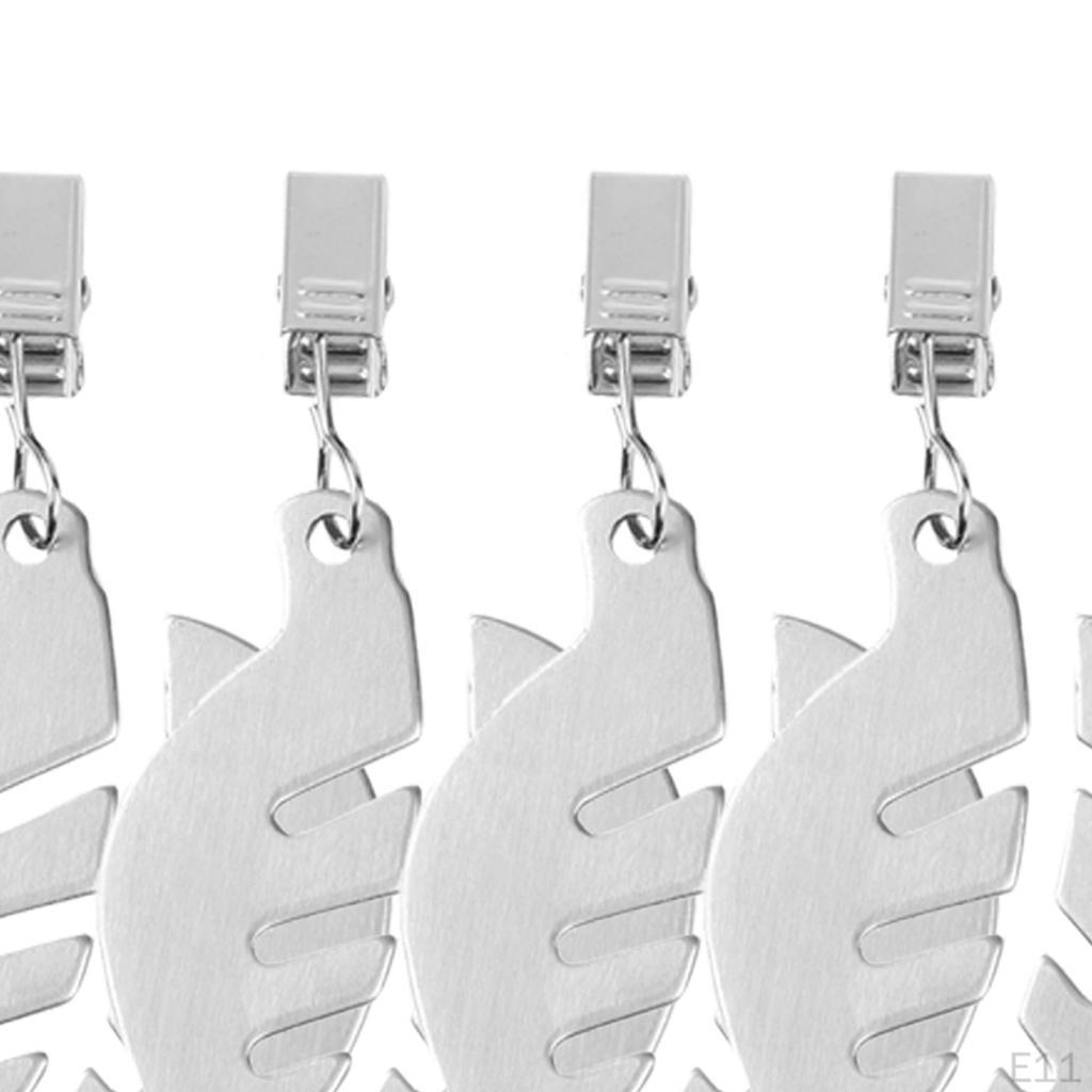 4 Clip with Pendants Drop Tablecloth Weights Picnic Covers