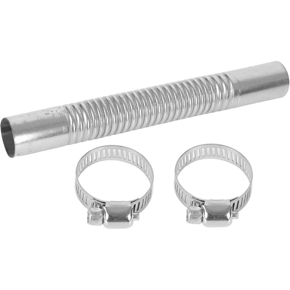 

7.6 Inch/19.3CM Stainless Steel Flexible Heater Vent Hose, Spiral Tube with Clamps, Compatible with 2KW 5KW 8KW Air Parking Heater for Car RV Truck