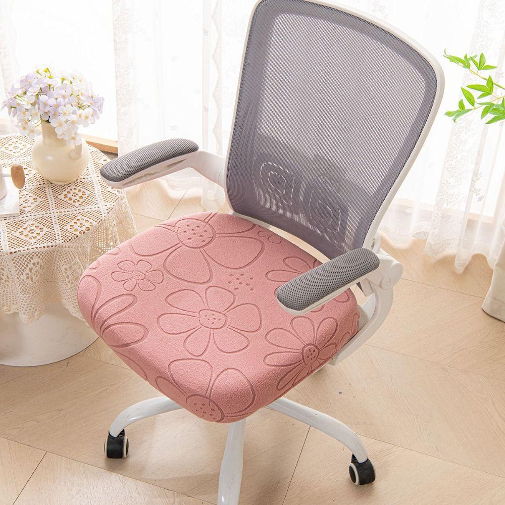 Jacquard Chair Dustproof Cover Thickened Dining Chair Cover  for All Seasons