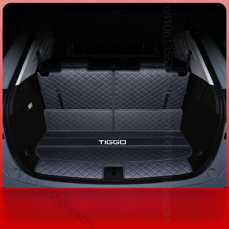For Chery Tiggo 9 CSH PHEV 2025 2026 CAR Trunk Mat Car Leather Waterproof Floor Mat Car Styling Accessories Fully Sur