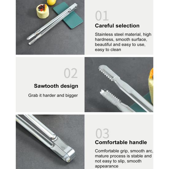 Grillklyper Serveringsklyper Varmebestandig Håndtak Multifunksjonelle Grillklyper for Kjøkken Piknik Grill Gripe Snu Pølser