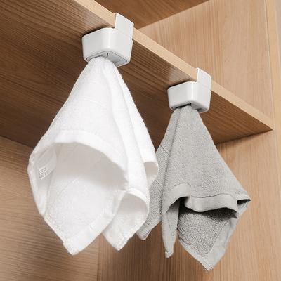 2/3/4pcs Towel Clip Storage Racks Punch-free Hook Dishcloth Dishtowel Glove Hand Towel Hook Kitchen Bathroom Wardrobe Organizer