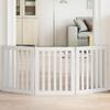 Vidaxl Foldable Pet Safety Gate, 3 Panels, White, 150Cm