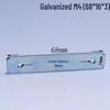 304 Stainless Steel Multi-hole Rectangular Nut for Aluminum Profiles, Square Double Hole, Available In Sizes M4, M5, M6
