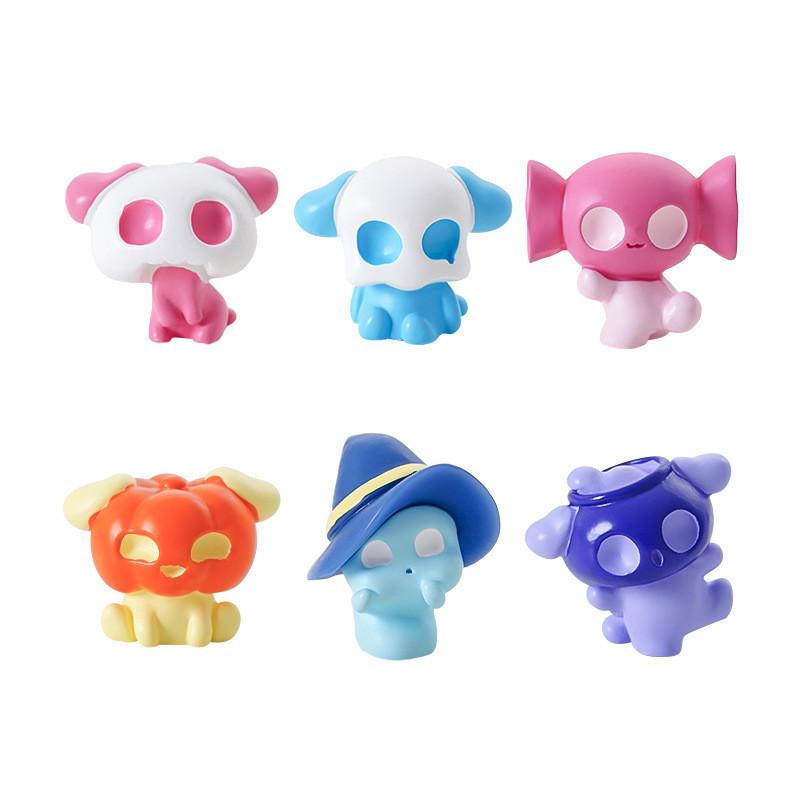 Halloween Resin Fairy Figurines Set Diy Mini Ornaments Blind Box Accessories Fun