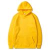 Unisex Fleece-Lined Thick Hooded Jacket - Solid Color, Trendy Autumn/Winter Style, Custom Logo Printing