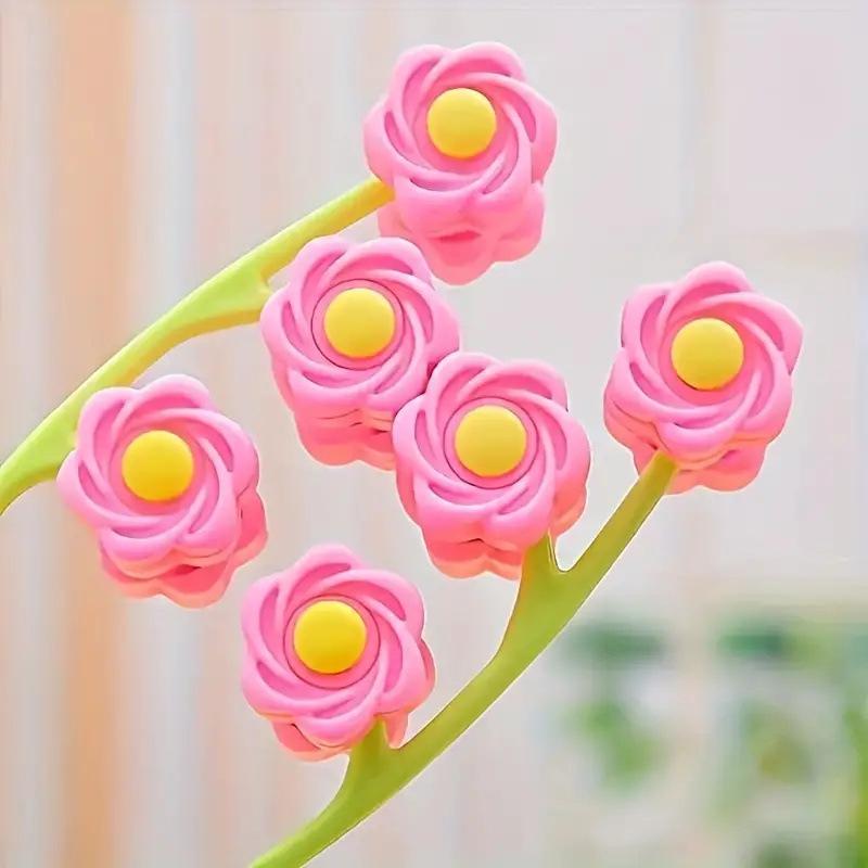 1 Stück Blume Gesichts-Massage-Roller Rose Blume V-Gesicht Gesichts-Massagegerät Roller Massagegerät V-förmig Lifting und Straffung Gesichts-Massage-Werkzeug