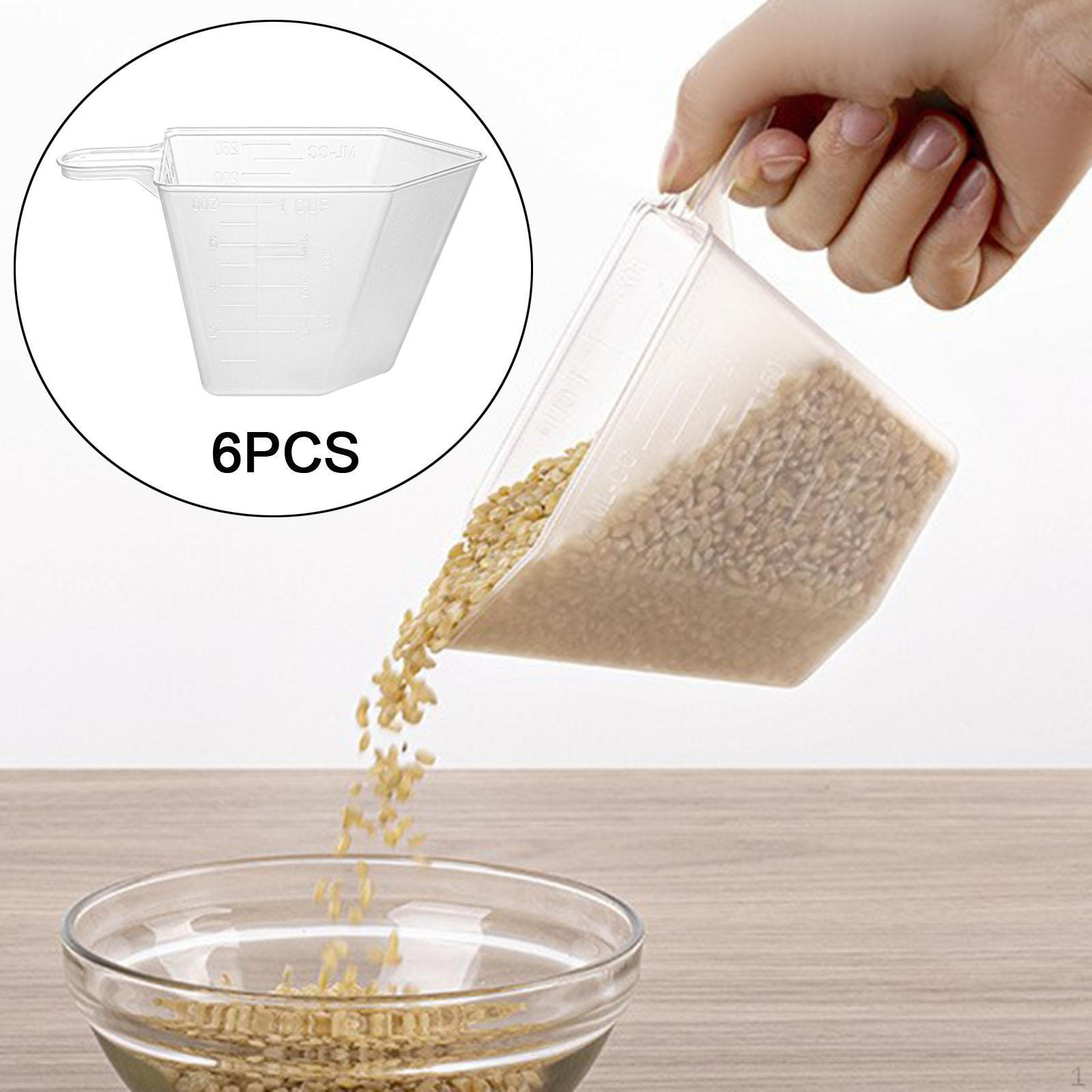 

6Pcs Kitchen Measuring Cup Pitcher Reusable Utensils Non Slip Jug