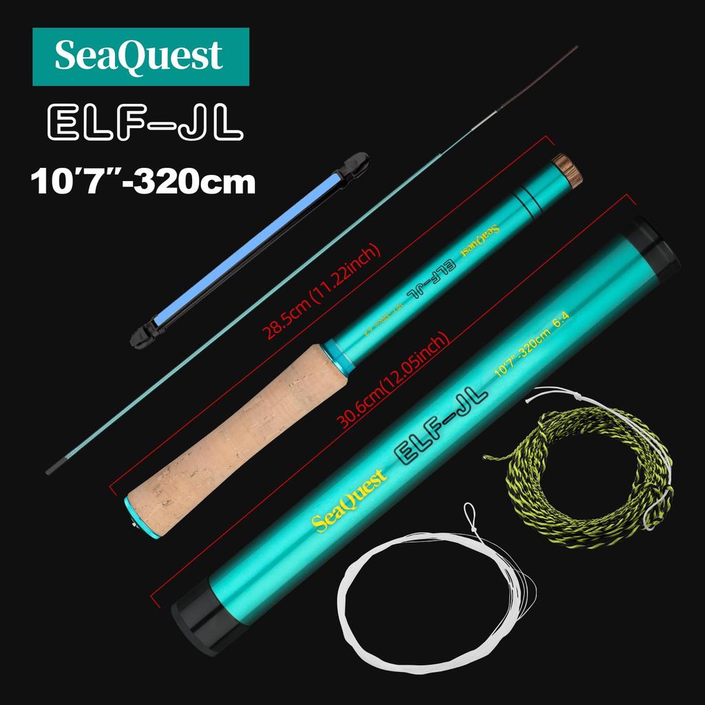 SeaQuest ELF-JL 10'7" Tenkara Fishing Rod 320cm ELF-JL 10'7