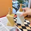 Creative Irregular-shaped Ceramic Lotion Bottle Hotel Soap Shower Gel Refill Bottle Portable Soap Dispenser Bathroom Accessory