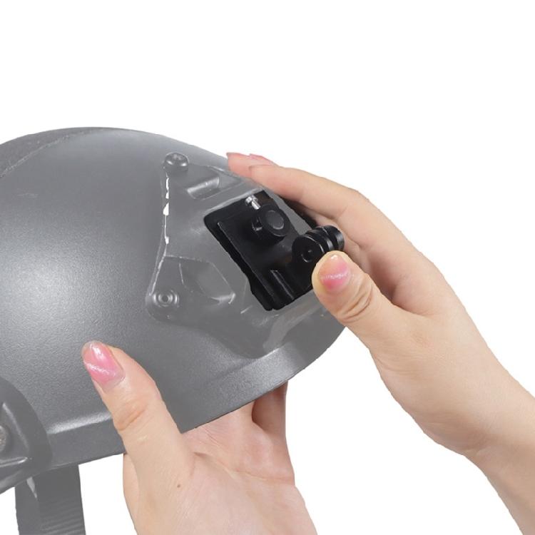 Camera Helmet Mount Base Adapter Portable Helmet Fixed Adapter Lightweight Plastic for Outdoor Sports Camera