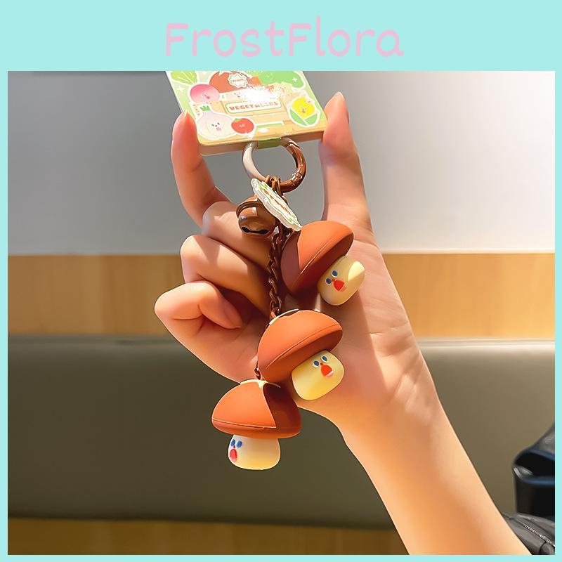 Jinnew Mushrooms Plush Keychain With Cartoon Design For Collectors And Gifts