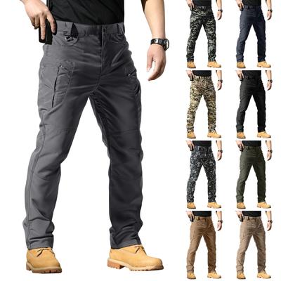 Mens Pants Ripstop Cargo Work Pants with Multi-pocket Water Resistant Breathable Hiking Camping Travel Fishing Construction Pants