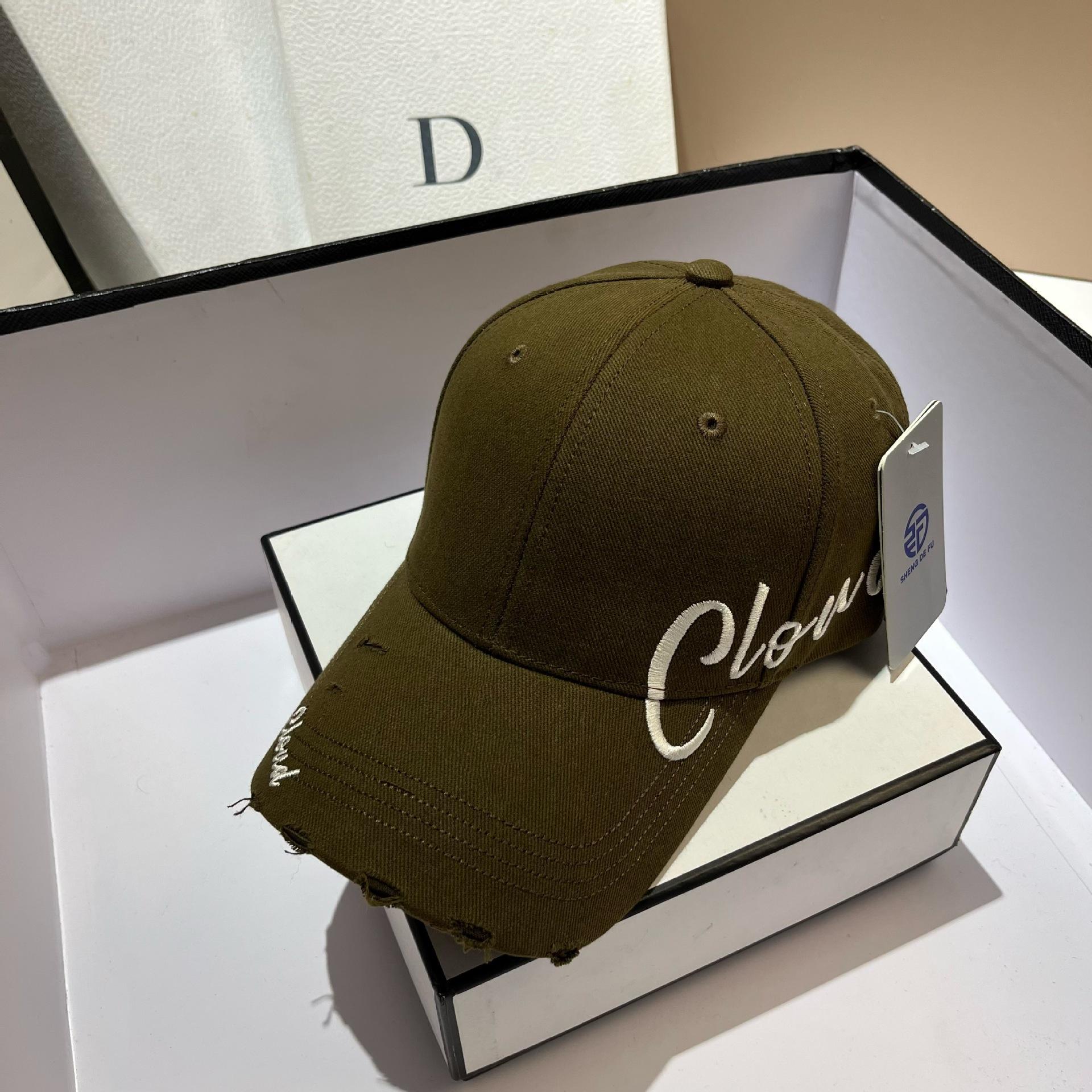 

Винтажная бейсболка с вышивкой букв, регулируемая, для большой головы, для занятий спортом на открытом воздухе, для пеших прогулок, хип-хоп шляпа, универсальная, модная, с застежкой-кнопкой, солнцезащитная шляпа Adjustable кофейный