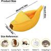 Kleintierbett Warm Gemütlich Bananenhöhle Versteck Schlafhöhle Haus Lebensraum für Igel Hamster Ratte Chinchilla Meerschweinchen Frettchen Chinchilla Käfig