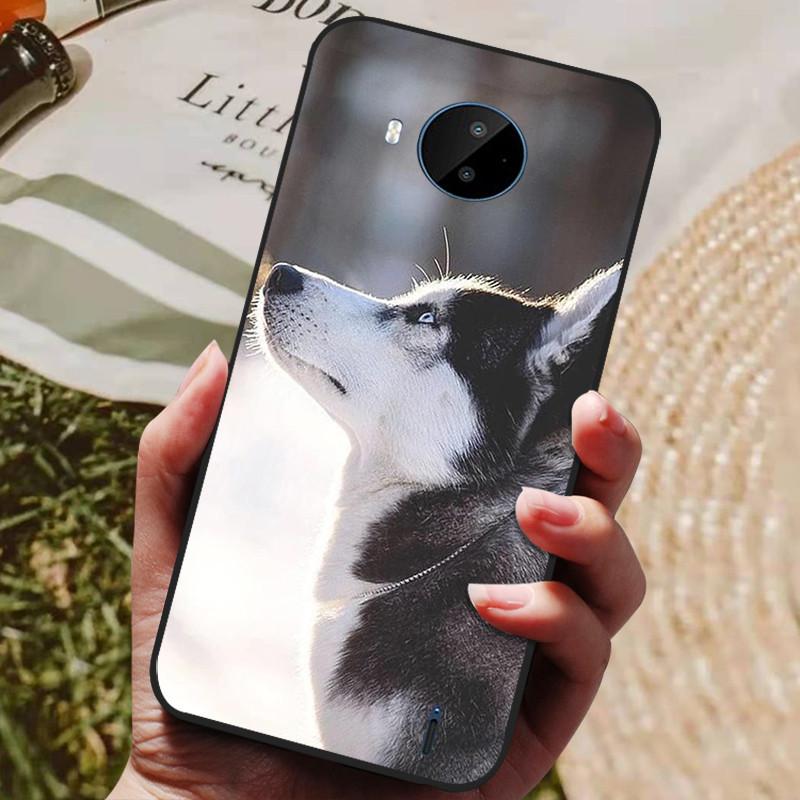 For Nokia C20 Case Soft TPU Silicone Cartoon Back Cover for Nokia C20 Plus Phone Cases TPU Black Bumper for NokiaC20 C 20 Plus