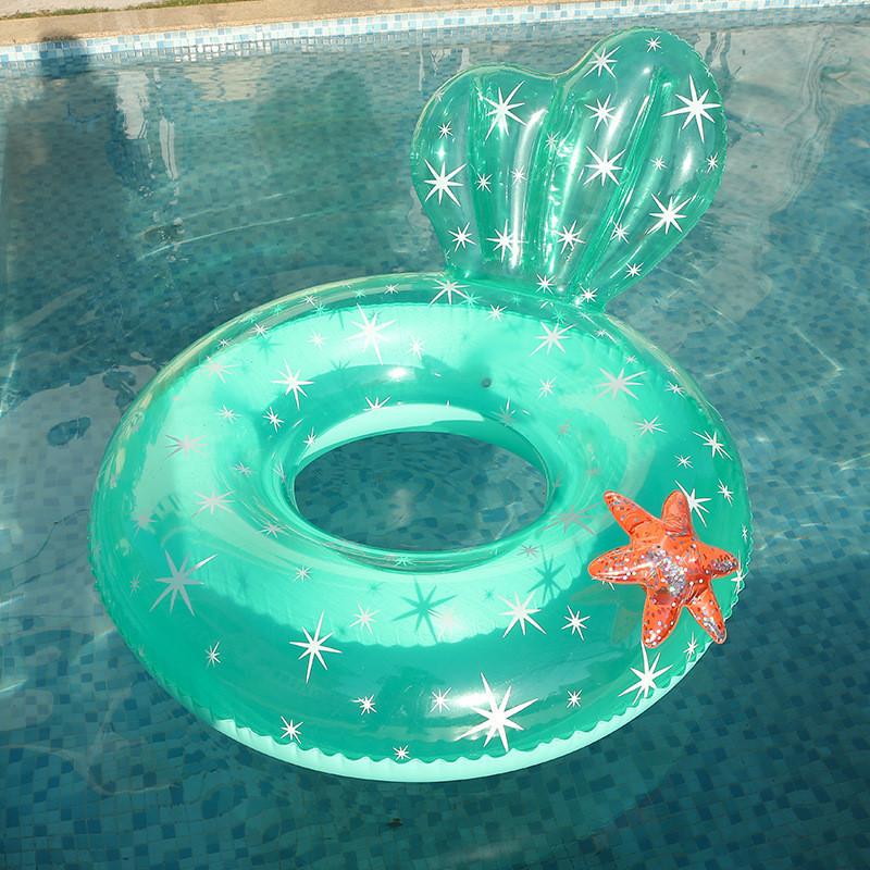 Factory Wholesale Thickened Adult Oversize Transparent Starfish Pvc Swimming Ring