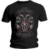 Official Five Finger Death Punch T Shirt Biker Badge Black Rock Metal Band FFDP