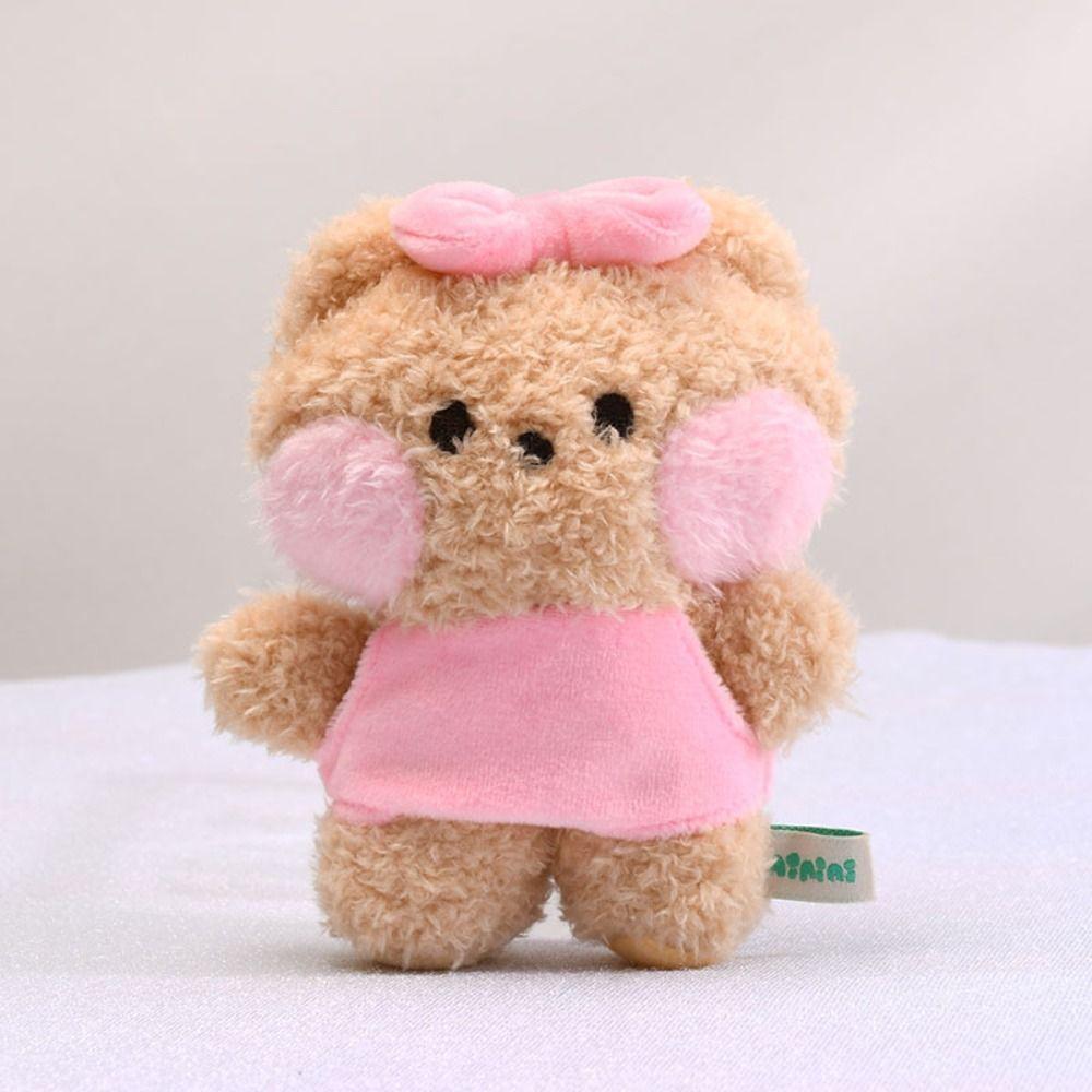 Bread Head Bear Bread Bear Plush Keychain Yellow Chicken Frog Cartoon Plush Pendant Jewelry Gift