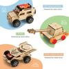 6 In 1 Wood Car Building Kits with Helicopter Tank STEM Kits DIY 3D Wooden Puzzles Craft Projects Science Set for Kids Boys