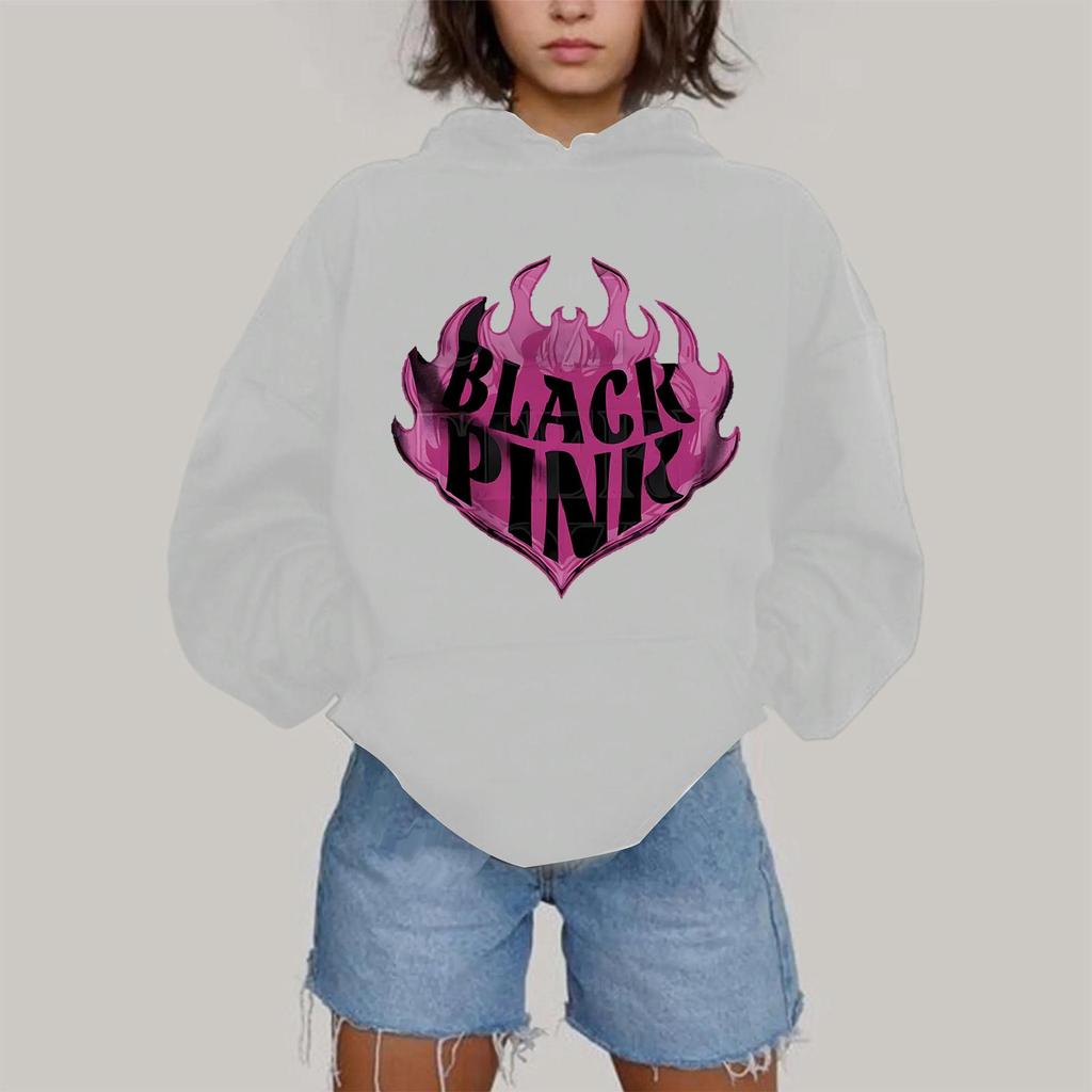 Women's Fashionable Casual Hooded Long Sleeved Printed Sweatshirt